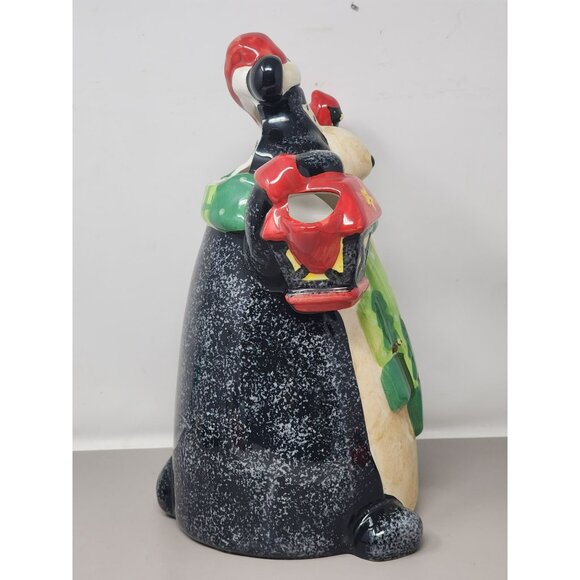 Vintage Christmas Santa Bear With‎ Cardinal and Red Lantern Decorative Pitcher - Picture 4 of 15
